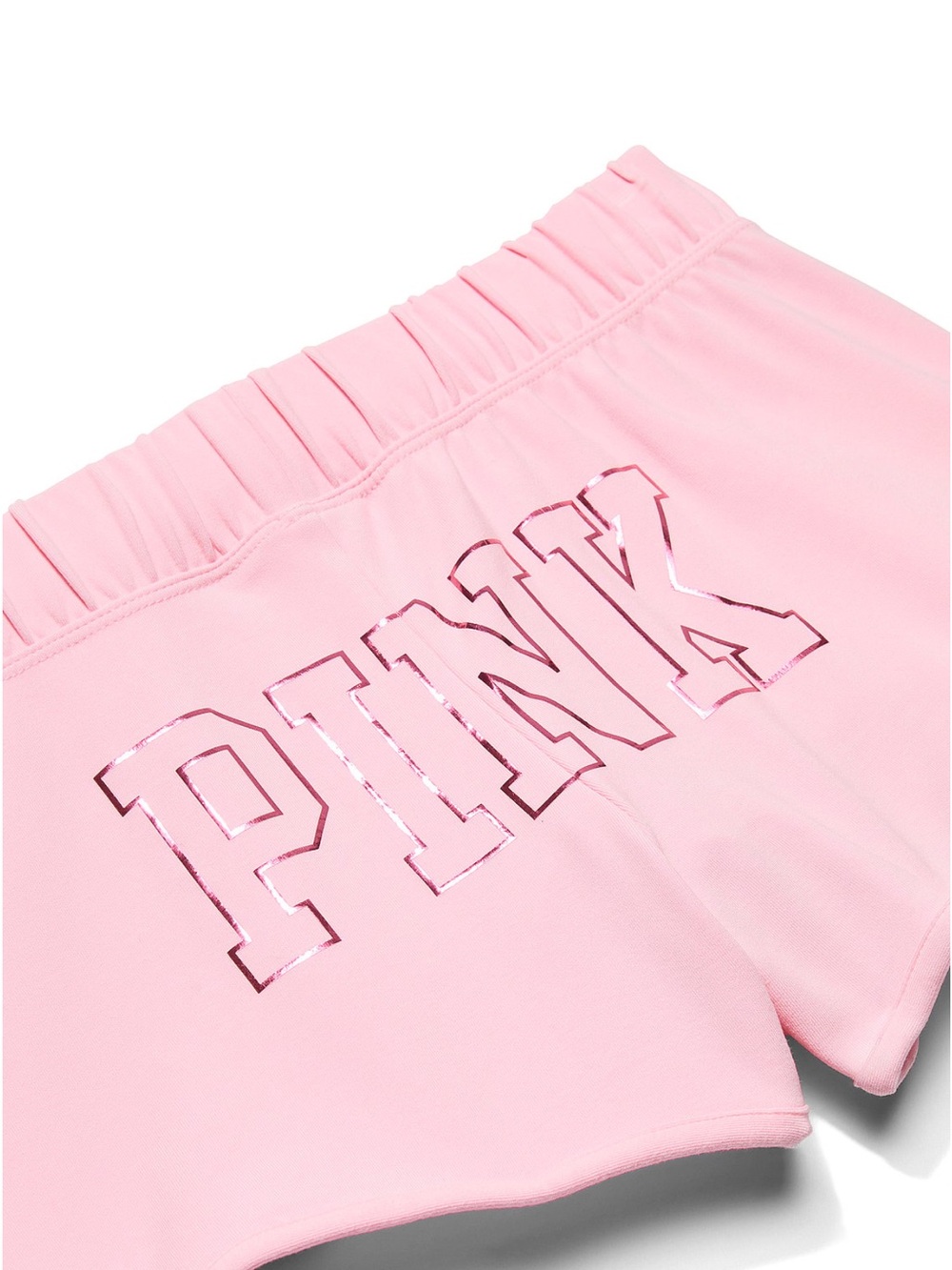 PINK Victoria's Secret Light Pink Shorts with Metallic Logo
